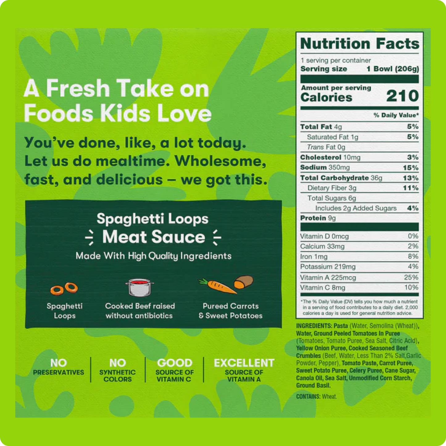 Spaghetti Loops Meat Sauce