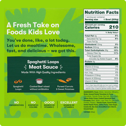 Spaghetti Loops Meat Sauce