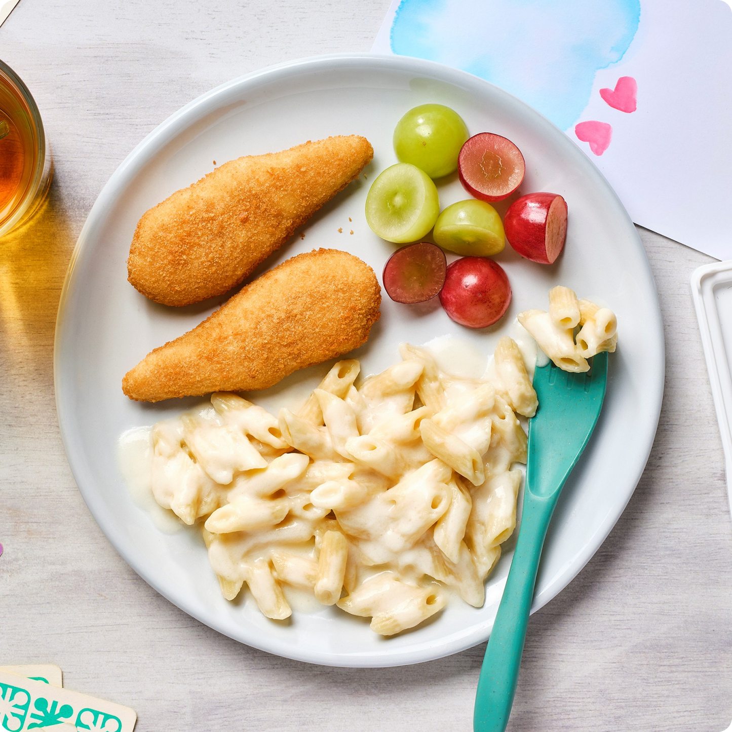 Chicken Strips & White Cheddar Mac & Cheese