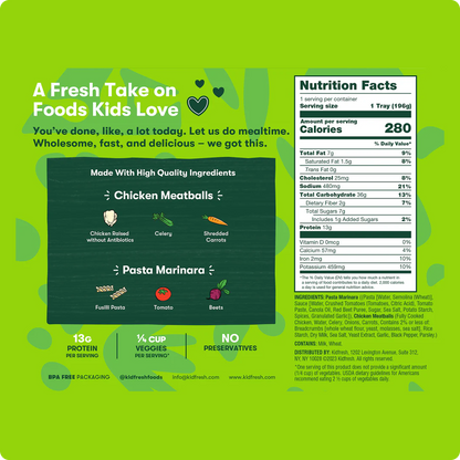 Chicken Meatballs & Pasta Marinara